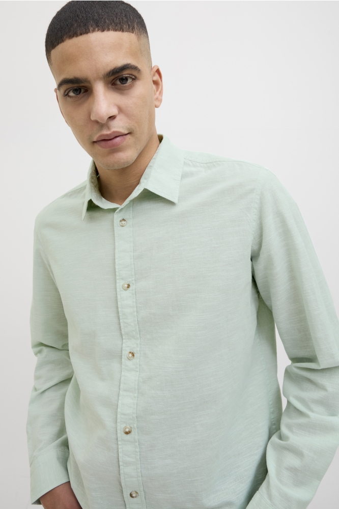 JJESUMMER SHIRT LS SN 12269315 ICEBERG GREEN